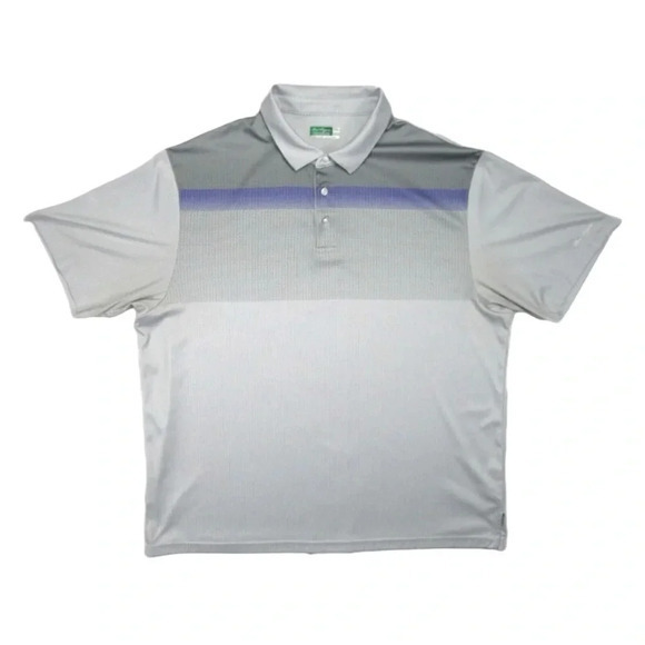 BEN HOGAN PERFORMANCE GOLF‎ POLO PURPLE GRAY OMBRE MENS SIZE 2XL - Picture 1 of 8